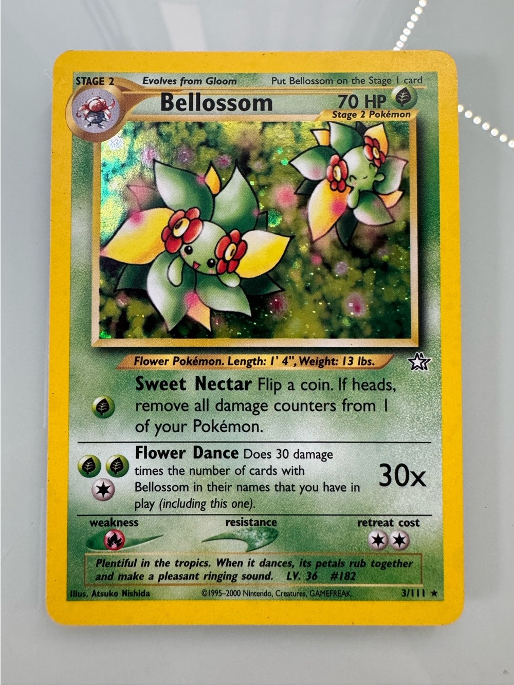 Bellossom Holo Pokémon Card